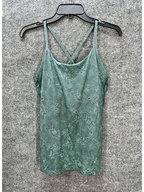 Patagonia Tops - Patagonia Cross Beta Tank Top Womens XL Slim Fit Teal Green Shelf Bra Yoga 23490
